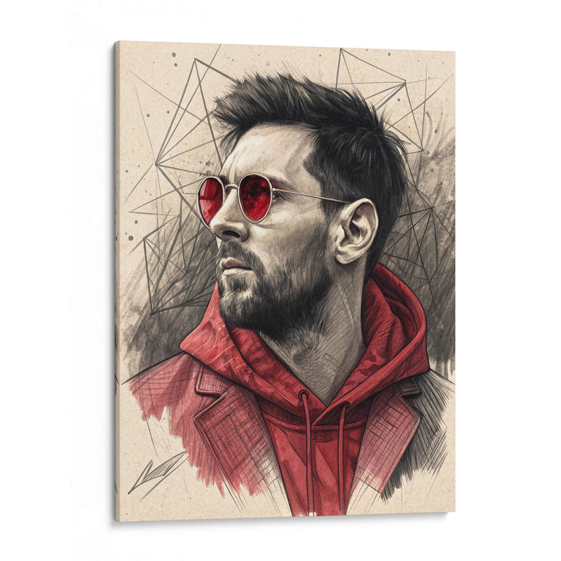 Messi - KaleidoArt Creations | Cuadro decorativo de Canvas Lab