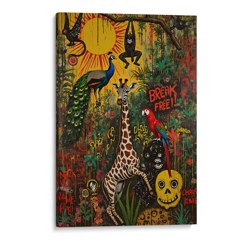 Basquiat en la Jungla - DEA Digital Esoteric Art | Cuadro decorativo de Canvas Lab