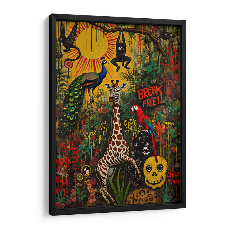 Basquiat en la Jungla - DEA Digital Esoteric Art | Cuadro decorativo de Canvas Lab