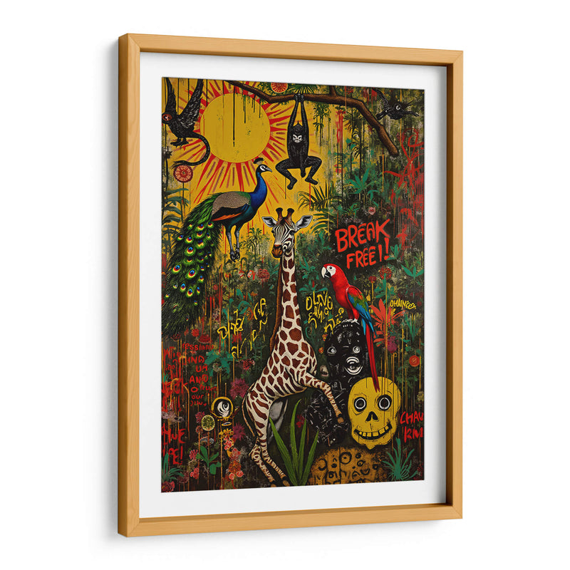 Basquiat en la Jungla - DEA Digital Esoteric Art | Cuadro decorativo de Canvas Lab