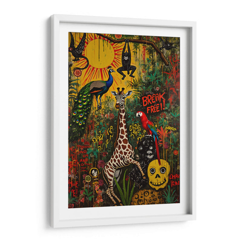 Basquiat en la Jungla - DEA Digital Esoteric Art | Cuadro decorativo de Canvas Lab