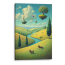 Magritte Pintando una Escena Pastoral - DEA Digital Esoteric Art | Cuadro decorativo de Canvas Lab