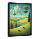 Magritte Pintando una Escena Pastoral - DEA Digital Esoteric Art | Cuadro decorativo de Canvas Lab