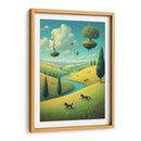 Magritte Pintando una Escena Pastoral - DEA Digital Esoteric Art | Cuadro decorativo de Canvas Lab