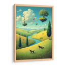 Magritte Pintando una Escena Pastoral - DEA Digital Esoteric Art | Cuadro decorativo de Canvas Lab