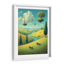 Magritte Pintando una Escena Pastoral - DEA Digital Esoteric Art | Cuadro decorativo de Canvas Lab