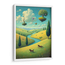 Magritte Pintando una Escena Pastoral - DEA Digital Esoteric Art | Cuadro decorativo de Canvas Lab