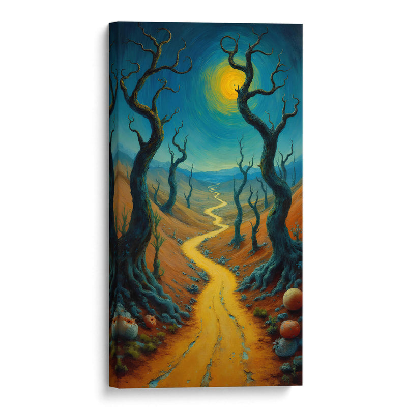 Luna en Paisaje Surrealista - DEA Digital Esoteric Art | Cuadro decorativo de Canvas Lab