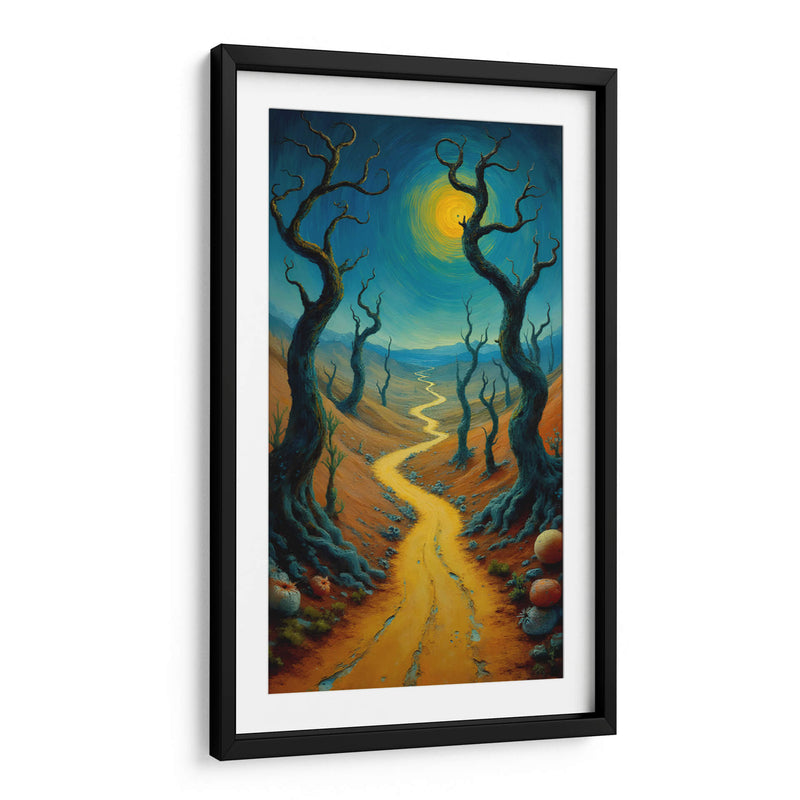 Luna en Paisaje Surrealista - DEA Digital Esoteric Art | Cuadro decorativo de Canvas Lab