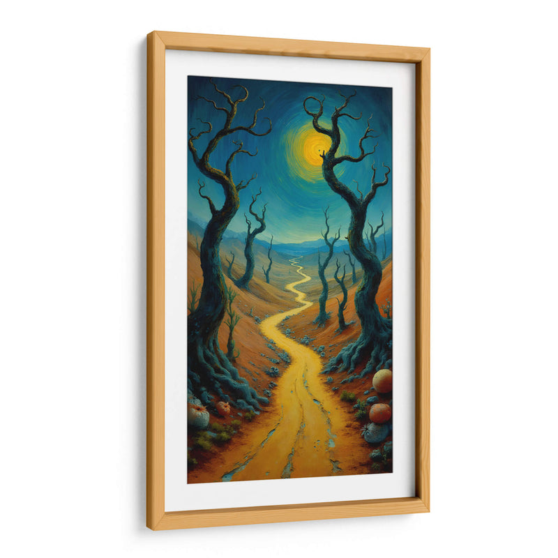 Luna en Paisaje Surrealista - DEA Digital Esoteric Art | Cuadro decorativo de Canvas Lab