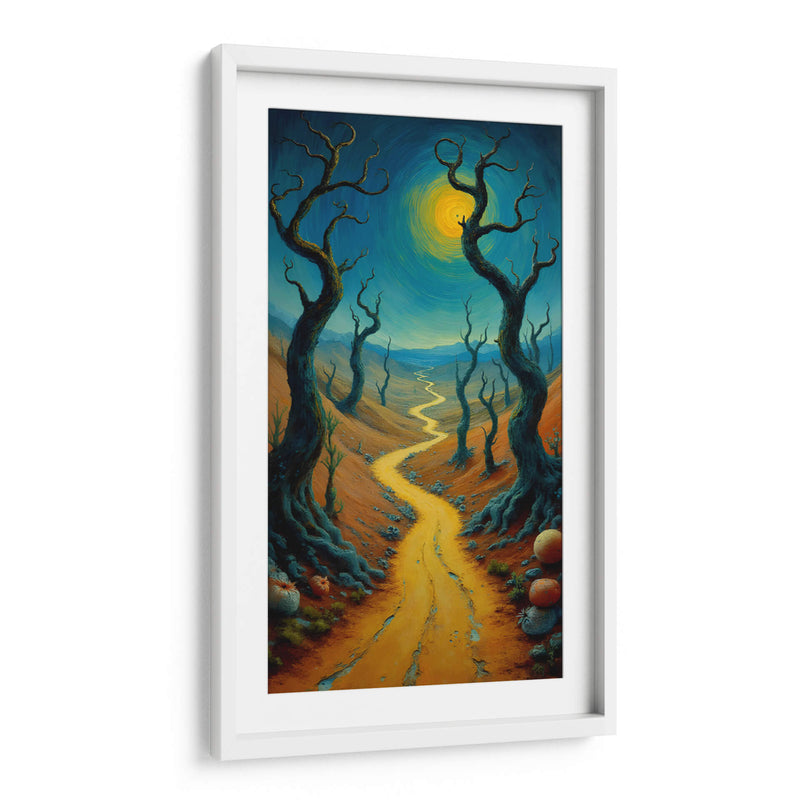 Luna en Paisaje Surrealista - DEA Digital Esoteric Art | Cuadro decorativo de Canvas Lab