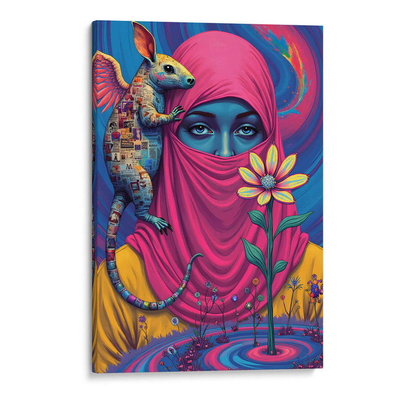 Chica Pop Art Surrealista - DEA Digital Esoteric Art | Cuadro decorativo de Canvas Lab