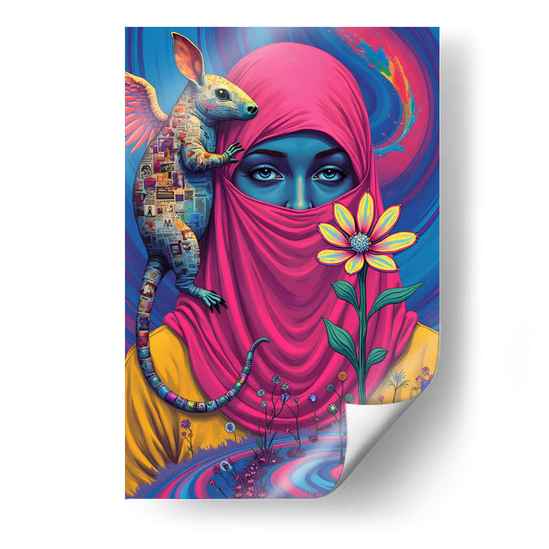 Chica Pop Art Surrealista - DEA Digital Esoteric Art | Cuadro decorativo de Canvas Lab