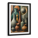 Vasijas Cubistas de Ernst - DEA Digital Esoteric Art | Cuadro decorativo de Canvas Lab