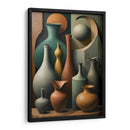 Vasijas Cubistas de Ernst - DEA Digital Esoteric Art | Cuadro decorativo de Canvas Lab