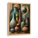 Vasijas Cubistas de Ernst - DEA Digital Esoteric Art | Cuadro decorativo de Canvas Lab