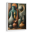 Vasijas Cubistas de Ernst - DEA Digital Esoteric Art | Cuadro decorativo de Canvas Lab