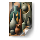 Vasijas Cubistas de Ernst - DEA Digital Esoteric Art | Cuadro decorativo de Canvas Lab