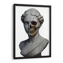 Estatua de mujer romana y Craneo - Coloratura | Cuadro decorativo de Canvas Lab