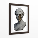 Estatua de mujer romana y Craneo - Coloratura | Cuadro decorativo de Canvas Lab