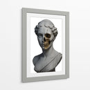 Estatua de mujer romana y Craneo - Coloratura | Cuadro decorativo de Canvas Lab