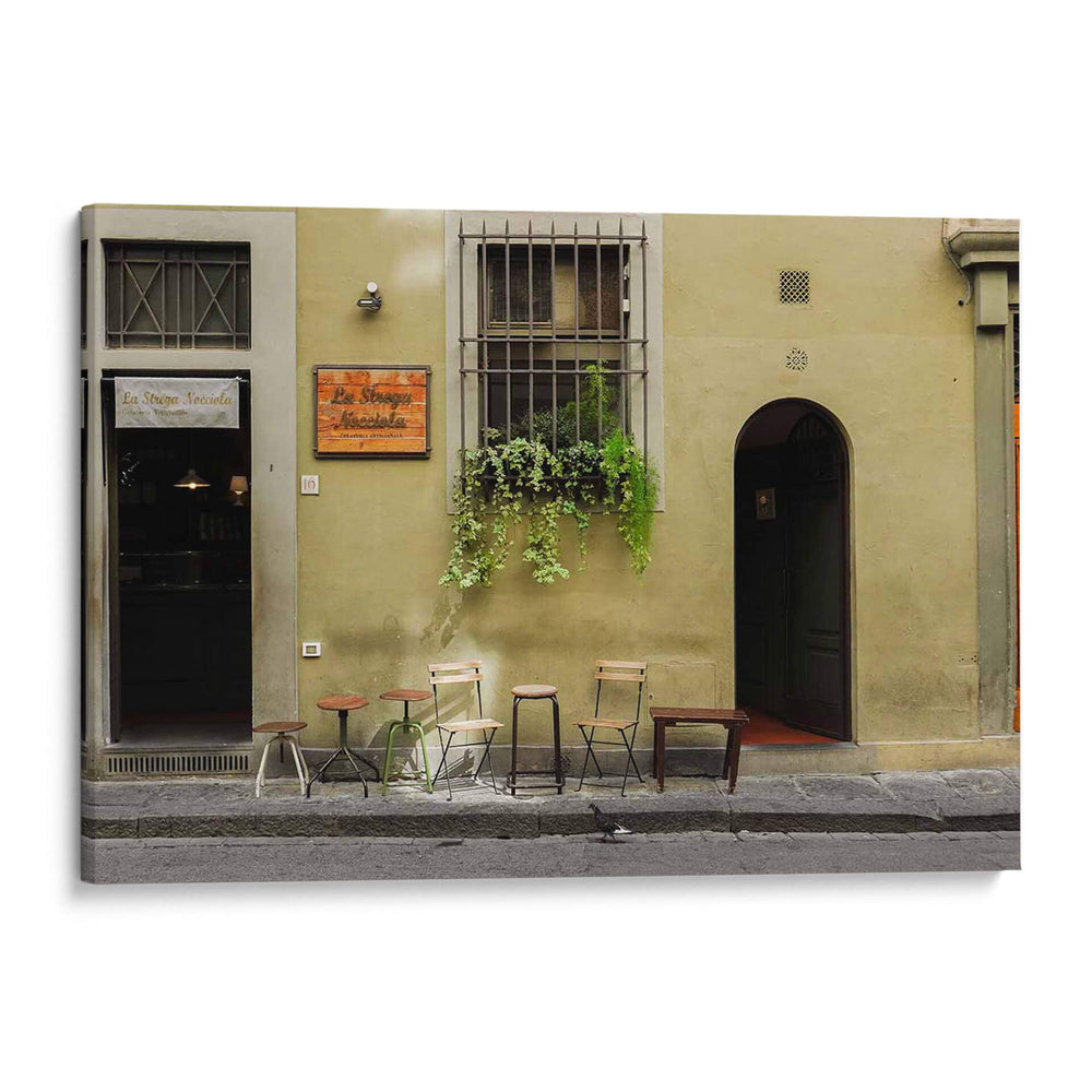 Café en Milán - Christian Castro | Cuadro decorativo de Canvas Lab