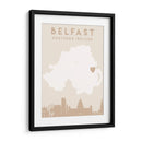 Belfast - Mapas del corazón de la ciudad 12 - Emiliano Deificus | Cuadro decorativo de Canvas Lab