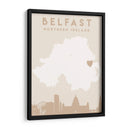 Belfast - Mapas del corazón de la ciudad 12 - Emiliano Deificus | Cuadro decorativo de Canvas Lab