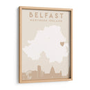 Belfast - Mapas del corazón de la ciudad 12 - Emiliano Deificus | Cuadro decorativo de Canvas Lab