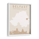 Belfast - Mapas del corazón de la ciudad 12 - Emiliano Deificus | Cuadro decorativo de Canvas Lab