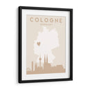 Cologne - Mapas del corazón de la ciudad 22 - Emiliano Deificus | Cuadro decorativo de Canvas Lab