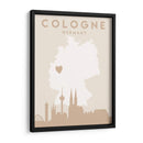 Cologne - Mapas del corazón de la ciudad 22 - Emiliano Deificus | Cuadro decorativo de Canvas Lab