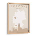 Cologne - Mapas del corazón de la ciudad 22 - Emiliano Deificus | Cuadro decorativo de Canvas Lab