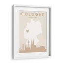 Cologne - Mapas del corazón de la ciudad 22 - Emiliano Deificus | Cuadro decorativo de Canvas Lab