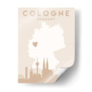 Cologne - Mapas del corazón de la ciudad 22 - Emiliano Deificus | Cuadro decorativo de Canvas Lab