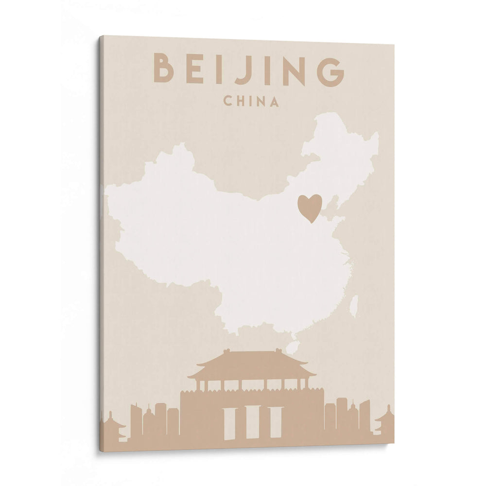 Beijing - Mapas del corazón de la ciudad 10 - Emiliano Deificus | Cuadro decorativo de Canvas Lab
