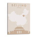 Beijing - Mapas del corazón de la ciudad 10 - Emiliano Deificus | Cuadro decorativo de Canvas Lab