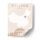 Beijing - Mapas del corazón de la ciudad 10 - Emiliano Deificus | Cuadro decorativo de Canvas Lab