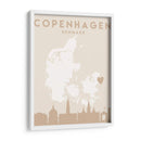 Copenhagen - Mapas del corazón de la ciudad 23 - Emiliano Deificus | Cuadro decorativo de Canvas Lab