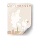 Copenhagen - Mapas del corazón de la ciudad 23 - Emiliano Deificus | Cuadro decorativo de Canvas Lab