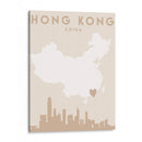 Hong Kong - Mapas del corazón de la ciudad 32 - Emiliano Deificus | Cuadro decorativo de Canvas Lab