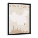 Hong Kong - Mapas del corazón de la ciudad 32 - Emiliano Deificus | Cuadro decorativo de Canvas Lab