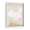 Hong Kong - Mapas del corazón de la ciudad 32 - Emiliano Deificus | Cuadro decorativo de Canvas Lab