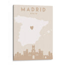 Madrid - Mapas del corazón de la ciudad 44 - Emiliano Deificus | Cuadro decorativo de Canvas Lab