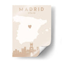 Madrid - Mapas del corazón de la ciudad 44 - Emiliano Deificus | Cuadro decorativo de Canvas Lab