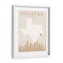 Houston - Mapas del corazón de la ciudad 34 - Emiliano Deificus | Cuadro decorativo de Canvas Lab