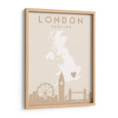 London - Mapas del corazón de la ciudad 41 - Emiliano Deificus | Cuadro decorativo de Canvas Lab