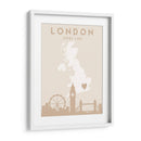 London - Mapas del corazón de la ciudad 41 - Emiliano Deificus | Cuadro decorativo de Canvas Lab