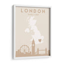 London - Mapas del corazón de la ciudad 41 - Emiliano Deificus | Cuadro decorativo de Canvas Lab