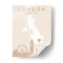 London - Mapas del corazón de la ciudad 41 - Emiliano Deificus | Cuadro decorativo de Canvas Lab